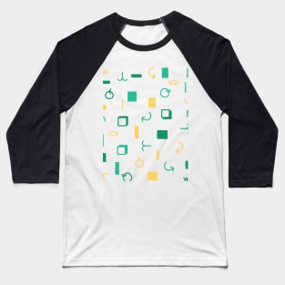 Icon symbol left right arrow square call yellow cream green Baseball T-Shirt